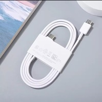Kabel USB C Ke Tipe C 3A 25W untuk Samsung Galaxy S24 S23 S22 S21 S20 Note 20 Ultra Plus S20 S21 FE Kabel Pengisi Daya Cepat