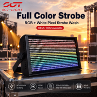 Projecteur de scène LED stroboscopique couleur 48+8 pixels RGB blanc DMX512 154CH avec contrôle sonore maître-esclave pour concert