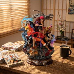 Nouveautés <span class=keywords><strong>2023</strong></span> : Figurines d'anime One Piece, Trois Capitaines, Figurines d'action GK Luffy Kid Law - Product Image 1