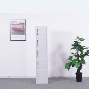 Armario Metálico Individual de 1 Puerta <span class=keywords><strong>para</strong></span> Oficina, Casillero Metálico de 1 Puerta con Barra <span class=keywords><strong>para</strong></span> <span class=keywords><strong>Ropa</strong></span> - Product Image 5