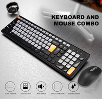 Clavier et souris sans fil 2,4 G USB ultra-mince avec 86 touches biseautées, kit clavier et souris USB multimédia, nouveau clavier à membrane pour le bureau