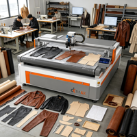Vente flash : Coupeur numérique à plat CNC pour PVC, verre souple, cuir, textile, tapis et matériaux flexibles