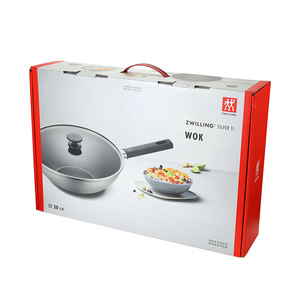 Silver Ti Non-Stick Wok 30cm Chinese <b>Style</b> Uncoated Durable Health Cooking - Product Image 4