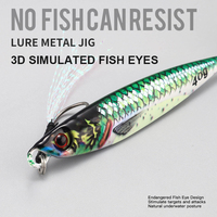 Logo personnalisé naufrage rapide 40g60g80g100g120g150g200g eau salée métal Jig leurre plomb 3D leurres de pêche Jigging