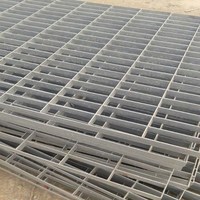 Plateau d'escalier antidérapant en acier pressé à barres rondes, panneau de grille décoratif pour plateforme
