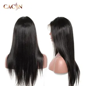 Top quality full pu thin skin human hair lace wig,cheap hair skin pu pullip wigs