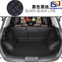 Tapis de coffre de voiture en cuir toutes saisons pour Range Rover Evoque SUV, tapis de chargement de Cangzhou Shengguan en matériau carbone économique