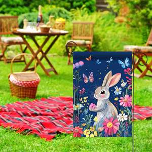 Venta al por mayor personalizada de 30x45 Bandera de jardín de Pascua de gama alta Impresión digital Logos Decoración de patio basada <span class=keywords><strong>en</strong></span> los <span class=keywords><strong>dibujos</strong></span> proporcionados - Product Image 5