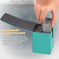 Boîte de rangement pour cartes en cuir PU de qualité supérieure pour MTG Premium Symbols, compatible avec les cartes à collectionner TCG CCG