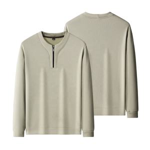 Felpa da Jogging mezza Zip da esterno felpa da uomo con cappuccio 1/4 con Zip <span class=keywords><strong>T</strong></span>-Shirt a maniche lunghe con Logo sportivo Plus Size - Product Image 5