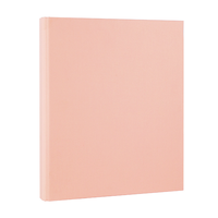 Carpeta de Anillas Morandi de Doble Capa con Tapa de Tela de Color Sólido, 3 Anillas, A5, Cuaderno de Hojas Sueltas, Tapa Dura, para Documentos de Oficina