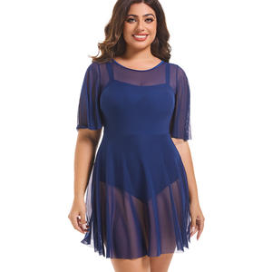 Traje <span class=keywords><strong>de</strong></span> <span class=keywords><strong>Baño</strong></span> <span class=keywords><strong>de</strong></span> una Pieza <span class=keywords><strong>de</strong></span> Malla Transparente para Mujer, Talla Grande, con Logotipo Personalizado, con Parte Inferior Integrada, Almohadillas Extraíbles, Tirantes Ajustables - Product Image 2