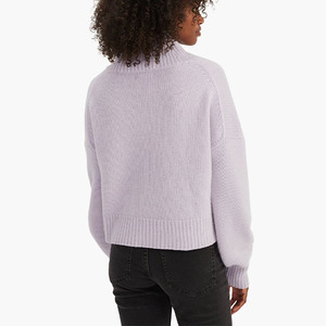 <span class=keywords><strong>Pull</strong></span> à <span class=keywords><strong>col</strong></span> <span class=keywords><strong>roulé</strong></span> surdimensionné en cachemire de luxe <span class=keywords><strong>Pull</strong></span> tricoté pour femmes <span class=keywords><strong>Pull</strong></span> à <span class=keywords><strong>col</strong></span> haut - Product Image 3