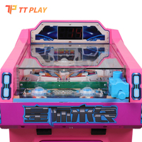 Machine de jeu d'arcade de flipper pour enfants à monnayeur TT Play avec écran LED pour centres de divertissement et parcs d'attractions