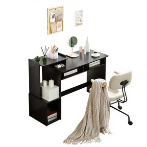 Vente d'usine : Bureau d'<span class=keywords><strong>ordinateur</strong></span> de jeu et d'étude noir pas cher <span class=keywords><strong>avec</strong></span> rangement et espace pour <span class=keywords><strong>imprimante</strong></span> - Product Image 1