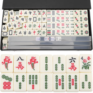 Ensemble de Mahjong chinois numéroté 144 carreaux ensemble Mah-Jong chinois portable avec boîte - Product Image 3