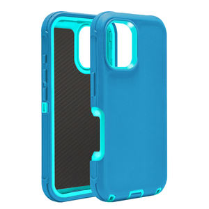 Nouveau modèle Heavy Duty Hard Armor Defender étui pour iPhone 16 11 12 13 14 15 Pro Max 3 en 1 étui <span class=keywords><strong>de</strong></span> <span class=keywords><strong>téléphone</strong></span> portable - Product Image 2
