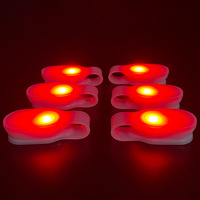 Lampu Klip LED Pengisian Daya USB, Senter Klip Fleksibel, Lampu Saku LED Merah Mini Magnetik, Bebas Genggam, Aman