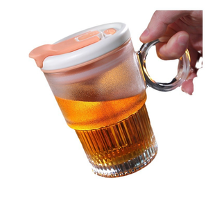 Vaso Mezclador Automático de Vidrio Transparente Personalizado, Botella Mezcladora de Café, Leche y Proteínas con un Solo Clic, Vaso de Regalo de Grado Alimenticio con Asa - Product Image 5