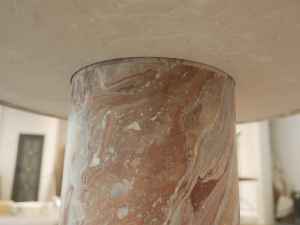 SH STONE, diseño moderno personalizado, Top <span class=keywords><strong>Monica</strong></span>, mesa de comedor de mármol rojo, piedra Natural para Hotel, restaurante, cocina, sala de estar, apartamento - Product Image 6