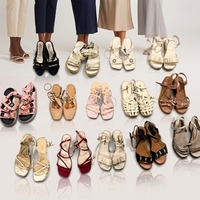 Sandales d'été d'occasion pour femmes en gros, styles variés, expédition aléatoire, chaussures de seconde main tendance pour dames, en vrac pour la revente