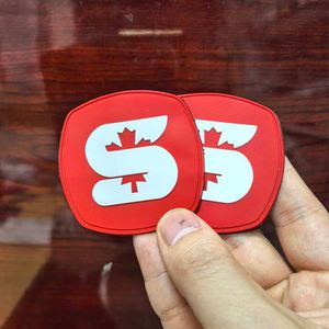 Custom 3D Soft Rubber Embossed PVC Silicone Transfers Tag logo Pvc Patch with velcro Back Rubber Label Patches for <b>Baseball</b> <b>Caps</b> - Product Image 3