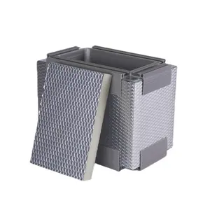 Retardador de fogo PIR Isolado Foam Air Duct Painel com PU Isolamento Foam Duct Board para HVAC Duct System