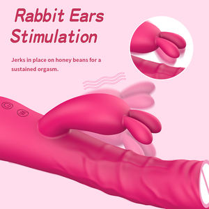 Sexspielzeug für Frauen, <span class=keywords><strong>Rabbit</strong></span>-<span class=keywords><strong>Vibrator</strong></span> aus körperfreundlichem Silikon, G-Punkt- und Klitorisstimulation, realistischer Dildo-<span class=keywords><strong>Vibrator</strong></span> für Erwachsene - Product Image 5