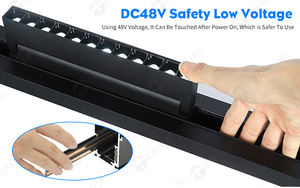 <span class=keywords><strong>Luminaire</strong></span> linéaire rotatif à gradation intelligente à commande par panneau 6W 12W 18W <span class=keywords><strong>Rail</strong></span> magnétique Grille lumineuse pour éclairage directionnel sur <span class=keywords><strong>rail</strong></span> LED - Product Image 5