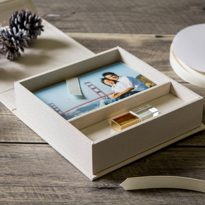 Caja <span class=keywords><strong>de</strong></span> Regalo <span class=keywords><strong>de</strong></span> Lino <span class=keywords><strong>de</strong></span> 4x6 Pulgadas, Caja <span class=keywords><strong>de</strong></span> Recuerdos para Bodas, Aniversarios, Sesiones Fotográficas, Presentación, Envoltura para Almacenamiento <span class=keywords><strong>de</strong></span> Fotos - Product Image 2