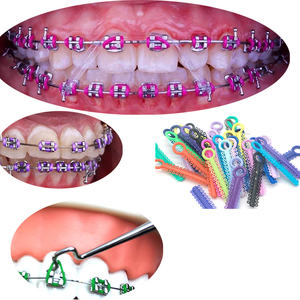 Legatura dentale Super elastica legatura elastico anelli di gomma 1040 pezzi 1 confezione colori assortiti dentaria ortodontica legatura cravatte - Product Image 1