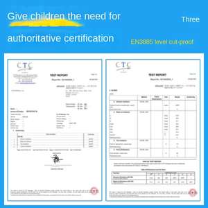 قفازات أمان مقاومة للقطع للأطفال والكبار من المستوى 5 ، قفازات حماية للعمل مضادة للقطع للحماية من العمل لحماية اليد - Product Image 6