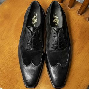 2025 New Luxury Customize Hot-selling <b>Pointed</b> <b>Toe</b> Men's Business Formal Genuine First Layer Cowhide Slip-on Casual Leather Shoes - Product Image 1