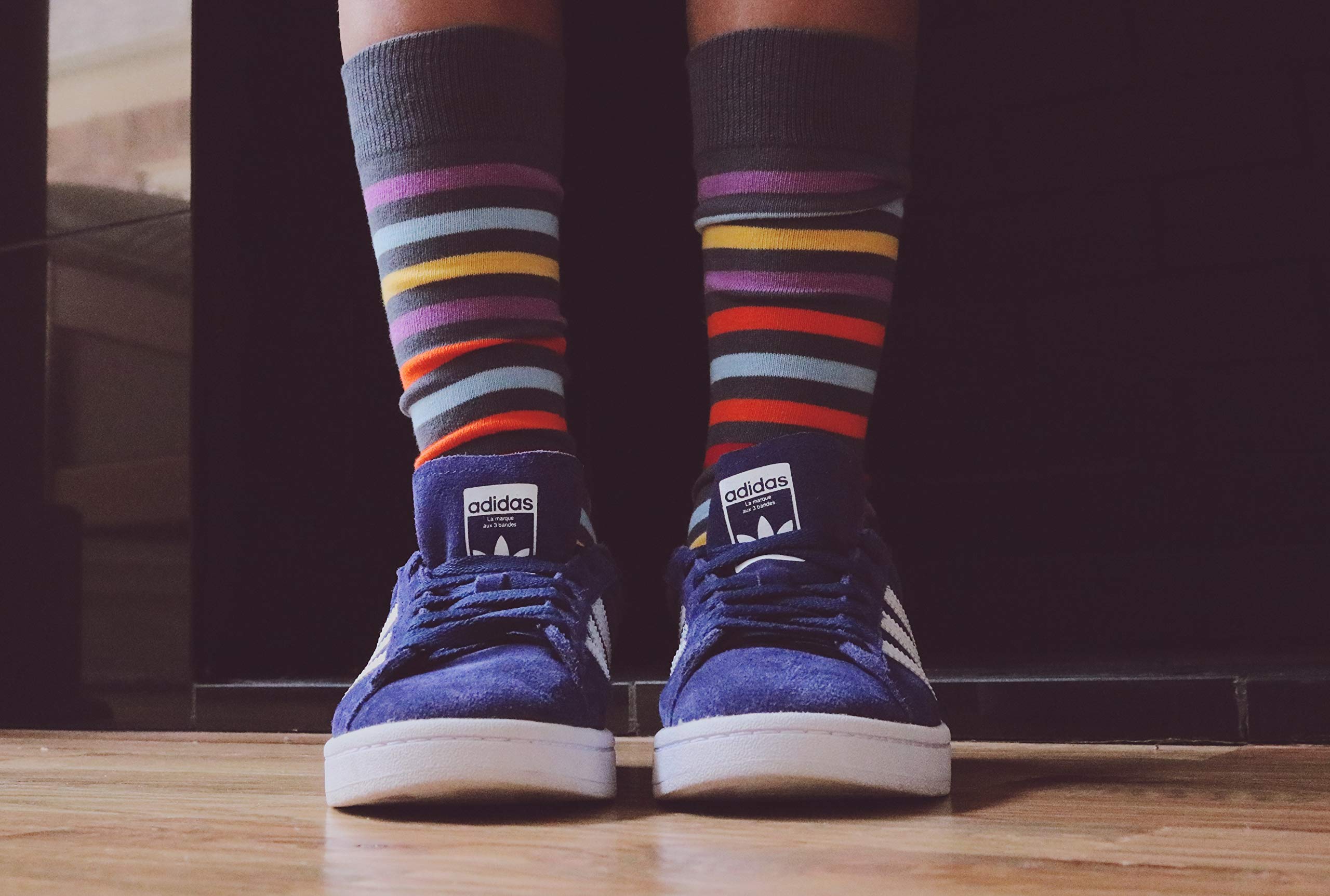 OEM High Quality Men Dress Socks Wholesale Stripe Design Business Cotton Socks