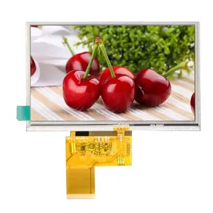 Hoge Helderheid Wvga 800X480 5 Inch Tft Lcd Display Module Met Ctp Rtp Optioneel