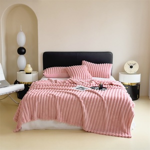 Cross-Border Imitation Kaninchen fell Große Flanell decke Verdickte Büro Sofa bezug Winter Geschenk decke-Solid Pattern Großhandel - Product Image 6