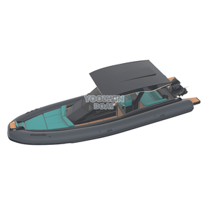 Embarcación RIB <span class=keywords><strong>de</strong></span> 32 pies para <span class=keywords><strong>Pesca</strong></span> y Recorridos a Islas, Orca Hypalon con Casco Escalonado y Cabina <span class=keywords><strong>de</strong></span> Fibra <span class=keywords><strong>de</strong></span> Vidrio, Fabricación China - Product Image 1
