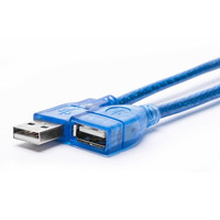 Cable de Extensión USB 2.0 Macho a Hembra con Blindaje de Anillo de Ferrita y Conductores de Cobre Libre de Oxígeno para Memorias USB y Ratones