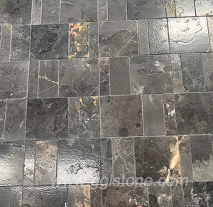 Dalles de pavage en pierre grise Blacklime, découpées à la main, motif aléatoire, design traditionnel épais, résistantes à l'eau, durables, qualité supérieure pour villa - Product Image 6