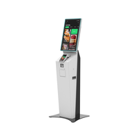 Terminal de Pago de Autoservicio con Pago en Efectivo/Tarjeta, Kiosco con SDK Intel Core I5 para Restaurantes de Comida Rápida