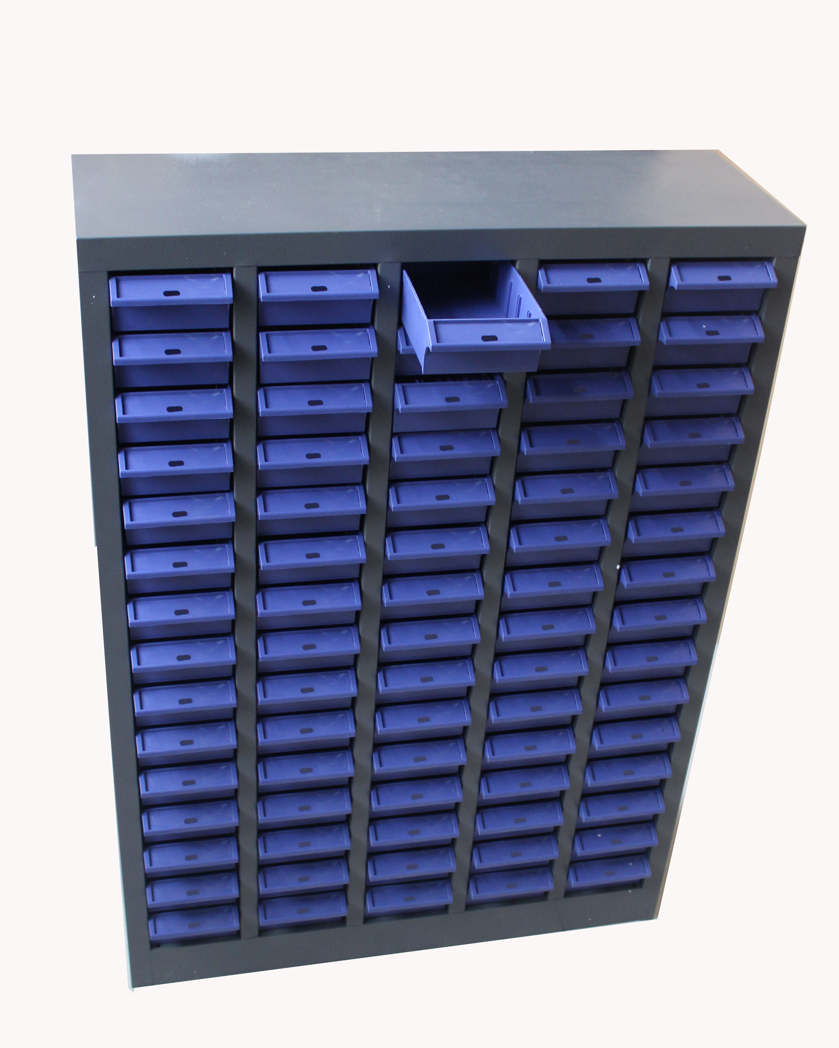 Лидер продаж, 75 синих пластиковых ящиков, контейнер под заказ, стальной металлический шкаф для хранения деталей