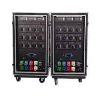 ST disesuaikan 19-Pin Socapex Plug 3-Phase tahap distribusi listrik kotak tembaga daya Distro peralatan dengan Breaker Output