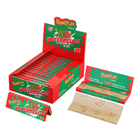 Papiers à rouler aromatisés à la fraise Honeypuff, format 1/4, papier naturel non blanchi, accessoires pour fumeurs