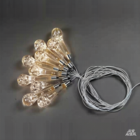Lustre de plafond à dix têtes en forme de goutte d'eau pour mariage, éclairage en acrylique, décorations de scène de mariage, lumières de décoration intérieure