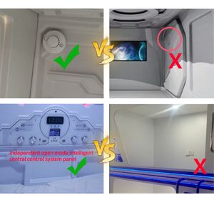 Conjuntos De Muebles De Cápsula <span class=keywords><strong>Para</strong></span> <span class=keywords><strong>Dormir</strong></span> Individual Y Moderna, Cama Inteligente Tipo Pod - Product Image 3