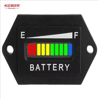 Indicateur de batterie au plomb rhomboïde 24/36/48 volts pour accessoires électriques Analyseur de batterie testeur avec affichage tricolore