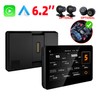 EKIY 6.2'' pour moto BMW, navigation GPS sans fil CarPlay Android Auto, caméra DVR Wonder Wheel, TPMS, écran multimédia moto