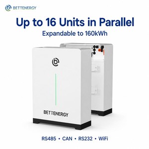 แบตเตอรี่ลิเธียมไอรอนฟอสเฟต 10 กิโลวัตต์ชั่วโมง 51.2 โวลต์ 200 แอมป์ชั่วโมง ระบบกักเก็บพลังงานติดผนังสำหรับบ้าน ระบบสำรองพลังงานแสงอาทิตย์ - Product Image 5