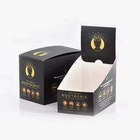 Boîte de présentation personnalisée en carton ondulé auto-érectible avec laminage mat, revêtement UV, recyclable, gaufrage et dorure à chaud pour magasin d'alimentation