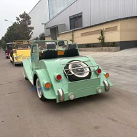 Voiture électrique classique personnalisable à quatre roues turquoise à vendre / Voiture touristique / Buggy électrique / Voiture électrique